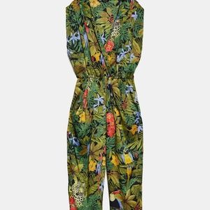 ZARA Jungle Print Jumpsuit. Size M